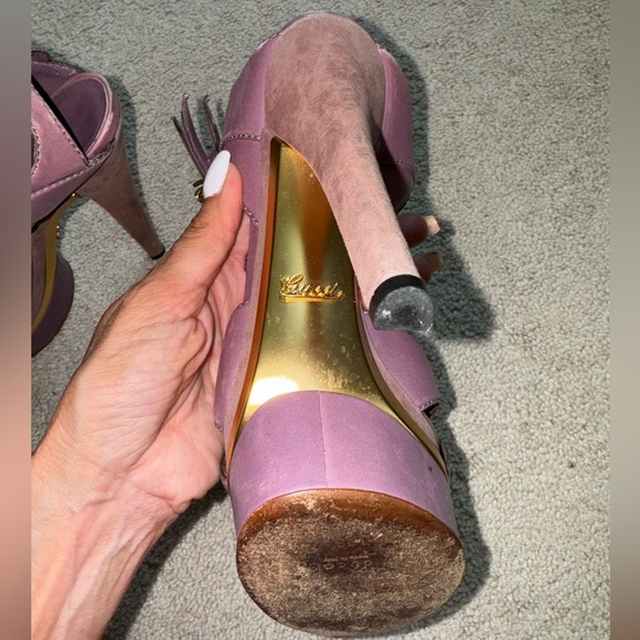 Gucci Iman Triple-Ankle Strap Platform Sandals, size 39 - Picture 6 of 10